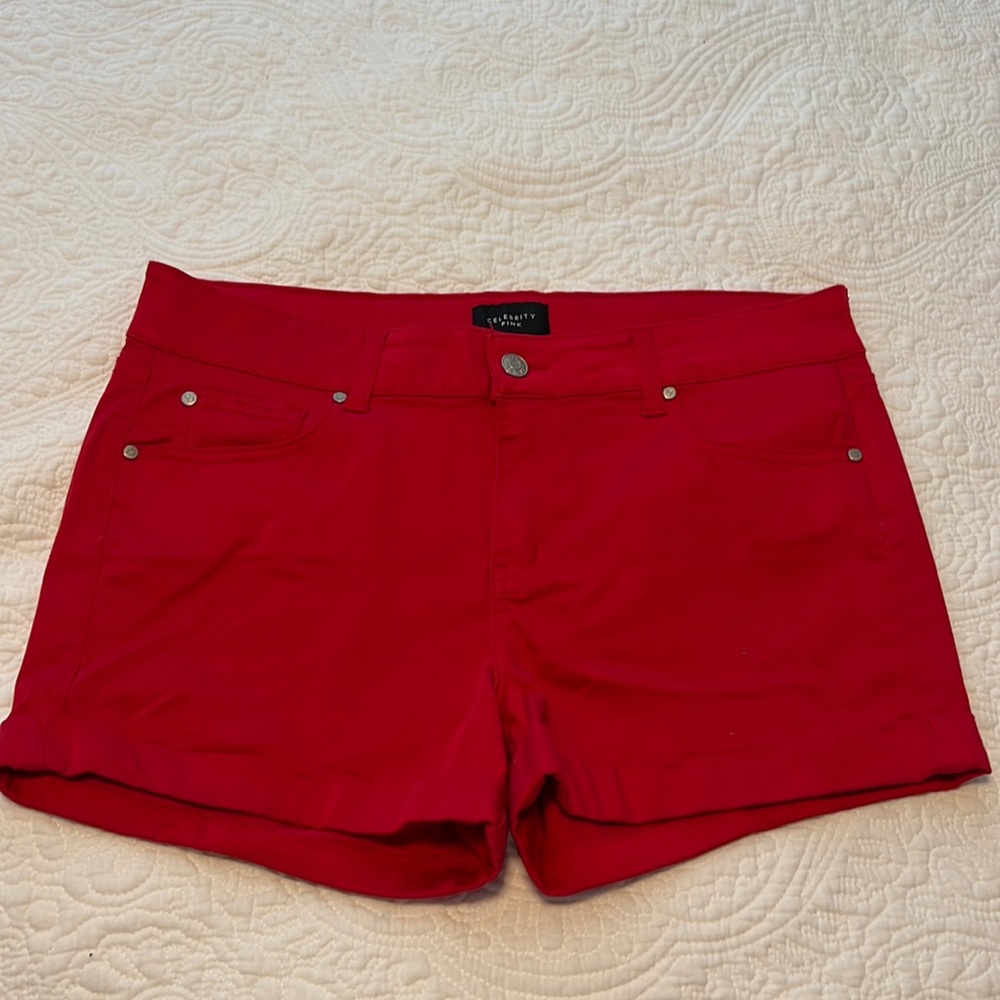 Gently worn Celebrity Pink Brand Red Shorts Size 13/31
